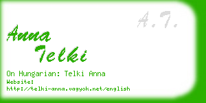 anna telki business card